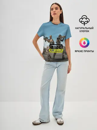 Женская базовая футболка / PUBG