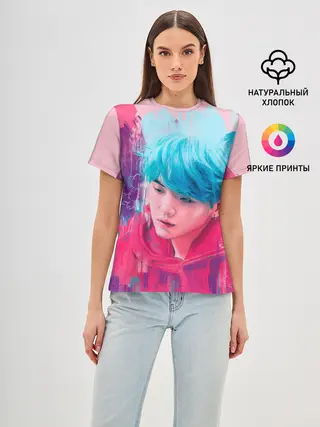 Женская базовая футболка / BTS