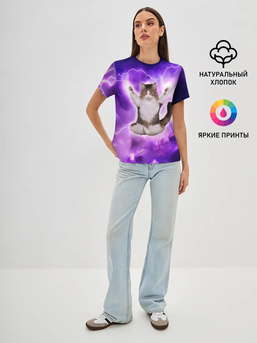 Женская базовая футболка / Повелитель Молний | Котэ