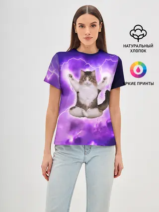 Женская базовая футболка / Повелитель Молний | Котэ