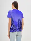 Женская базовая футболка / Зимний лес