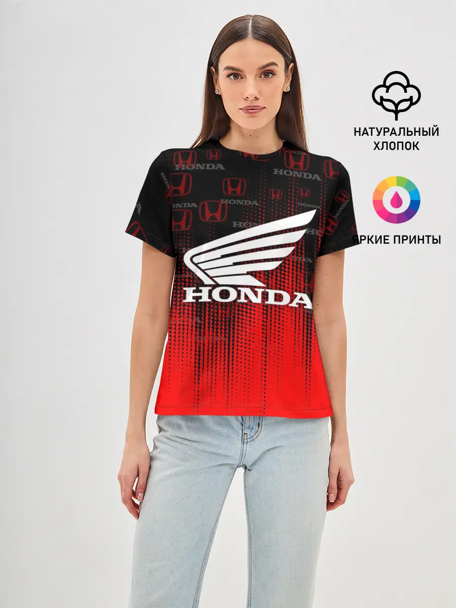 Женская базовая футболка / HONDA