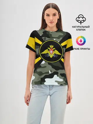 Женская базовая футболка / Войска связи