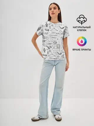 Женская базовая футболка / для швеи