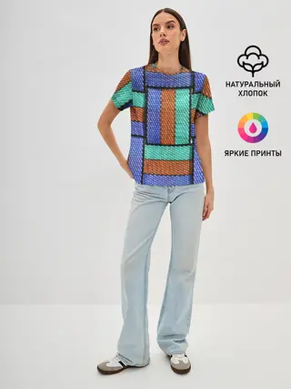 Женская базовая футболка / Stripes