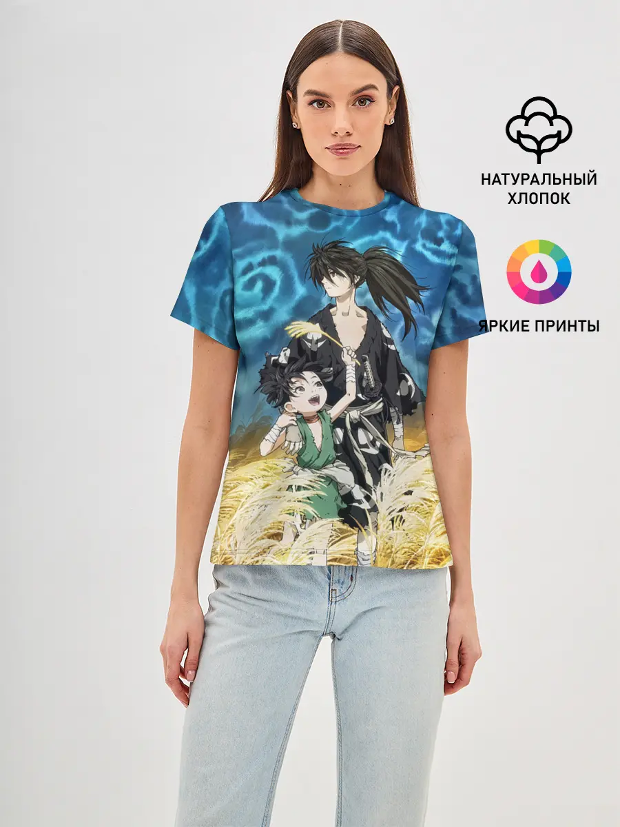 Женская базовая футболка / Хяккимару с Дороро | DORORO