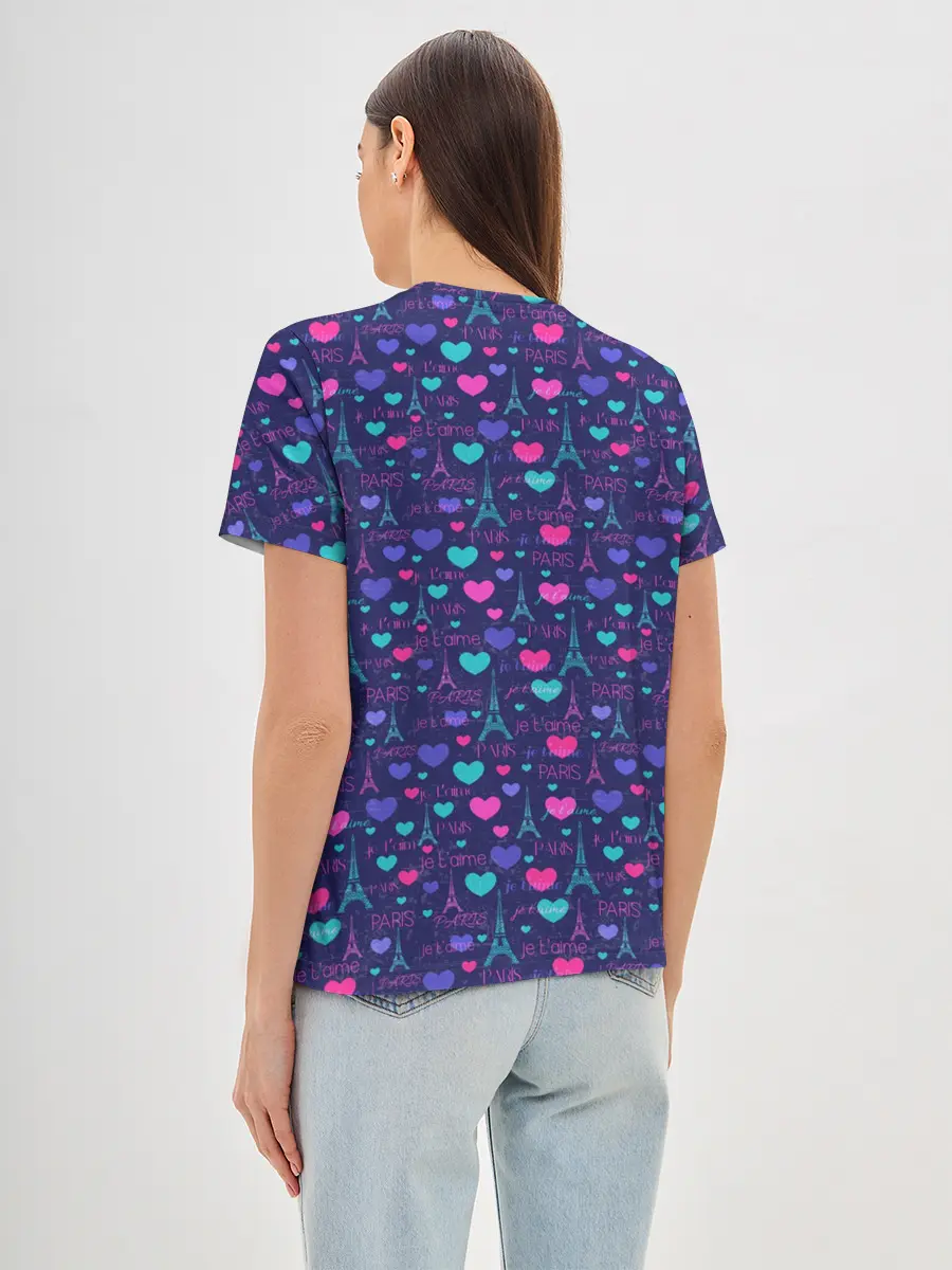 Женская базовая футболка / Париж