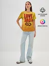 Женская базовая футболка / LOVE