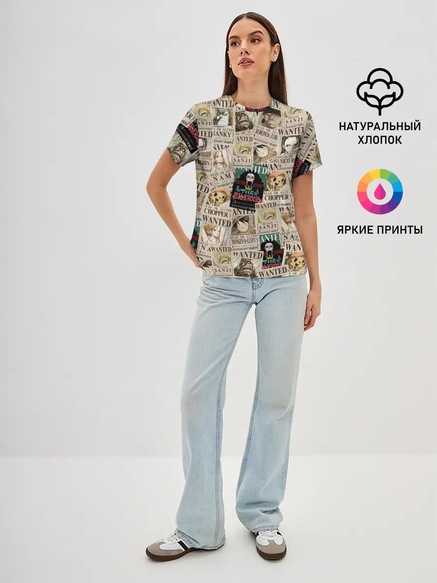 Женская базовая футболка / Ван пис