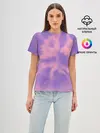 Женская базовая футболка / Фиолетовый ТАЙ ДАЙ