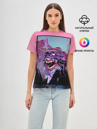 Женская базовая футболка / Evangelion2