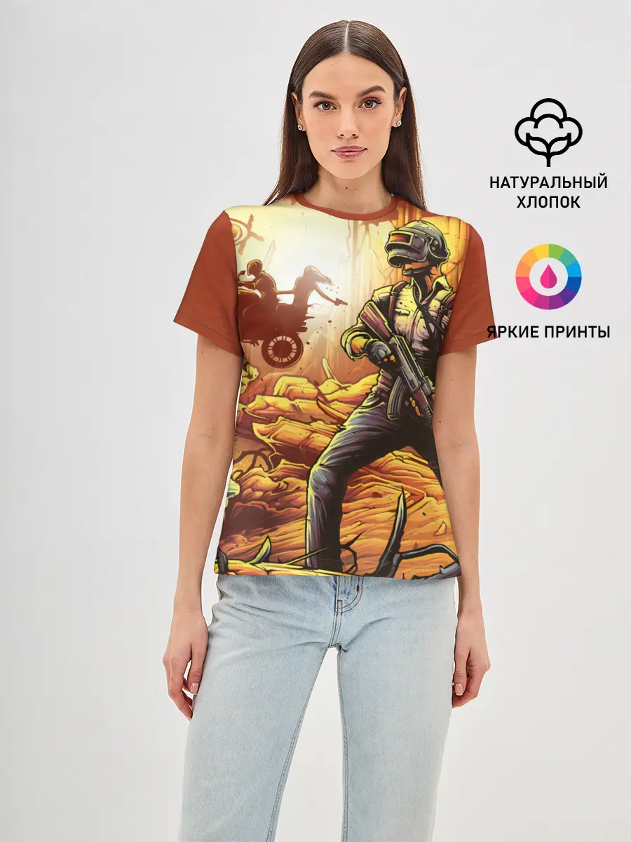 Женская базовая футболка / PUBG