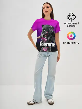 Женская базовая футболка / Фортнайт