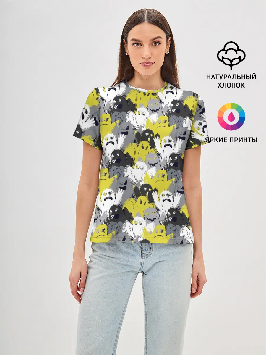 Женская базовая футболка / Привидения