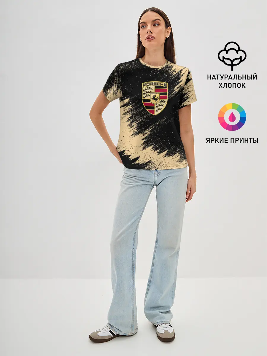 Женская базовая футболка / Porsche