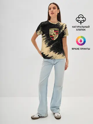 Женская базовая футболка / Porsche