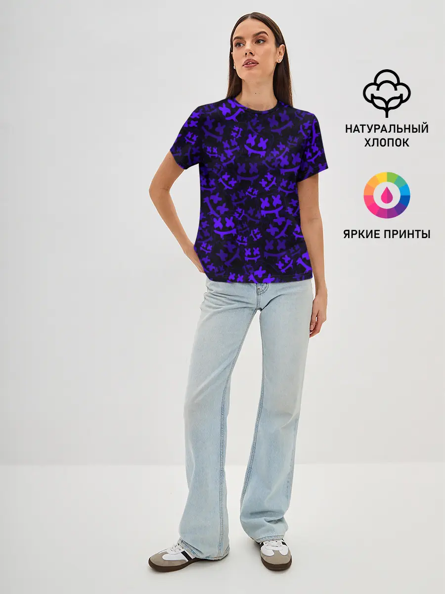 Женская базовая футболка / MARSHMELLO NEON