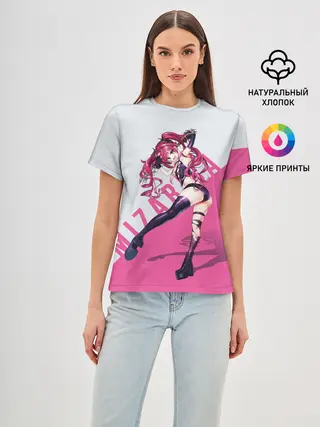 Женская базовая футболка / Mizarisa Pink