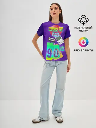 Женская базовая футболка / Назад в 90