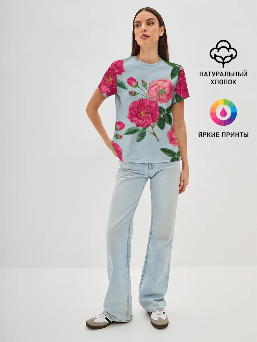 Женская базовая футболка / Чайная роза