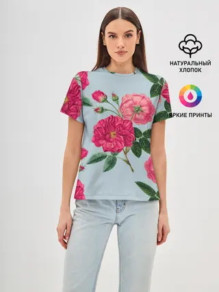 Женская базовая футболка / Чайная роза