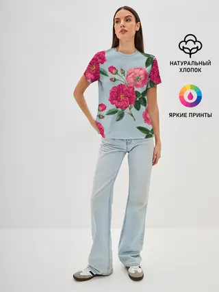 Женская базовая футболка / Чайная роза