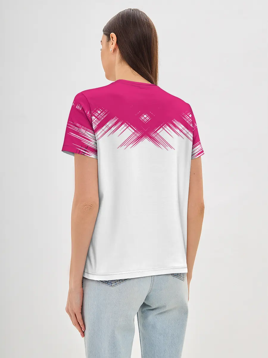 Женская базовая футболка / Игра в кальмара | геометрические фигуры,