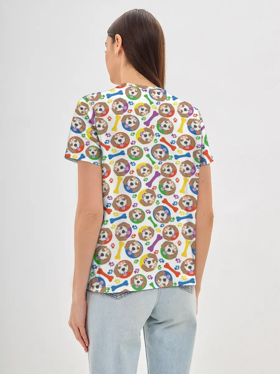Женская базовая футболка / Бигль
