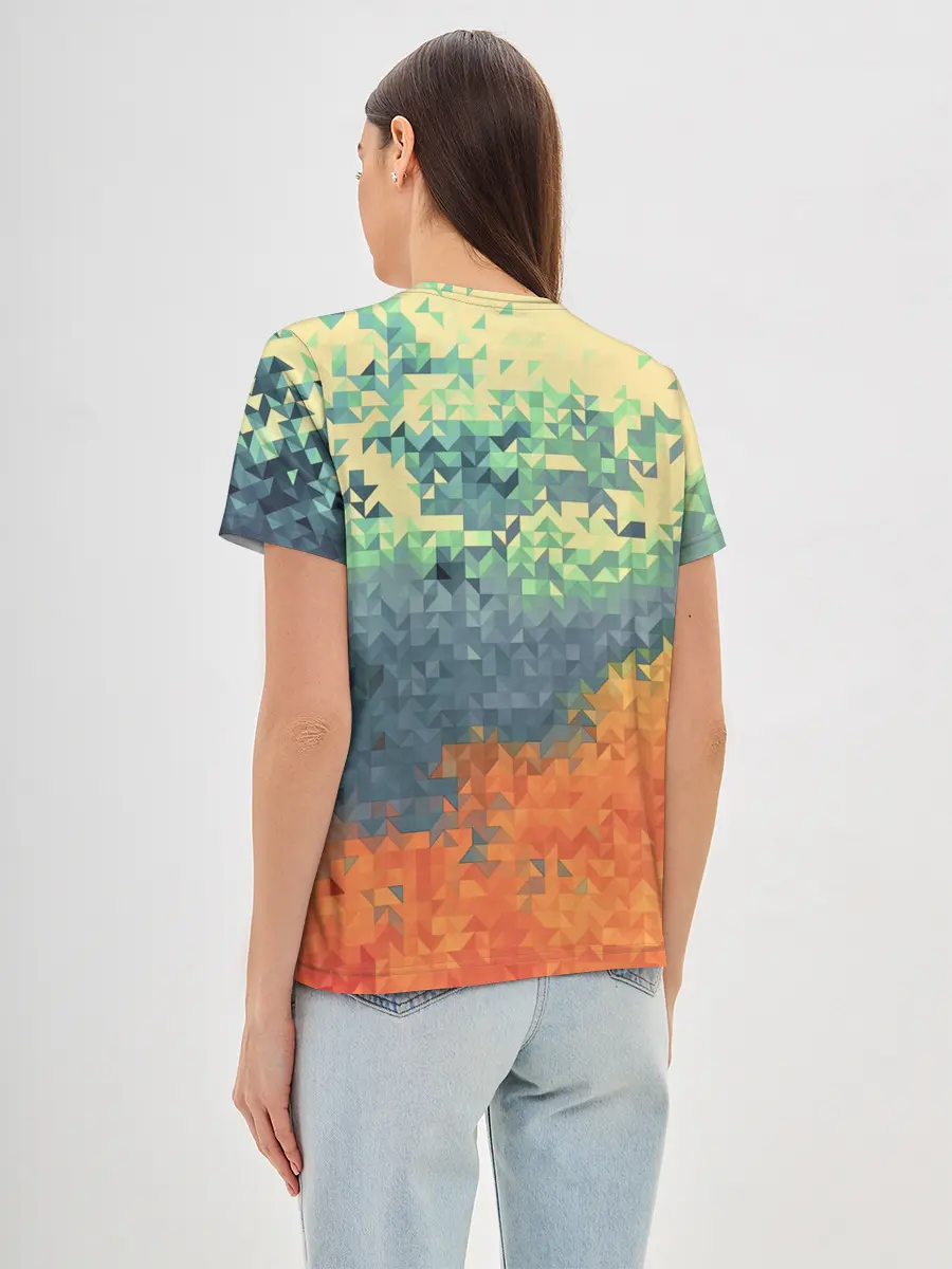 Женская базовая футболка / Стихия: лед и пламя