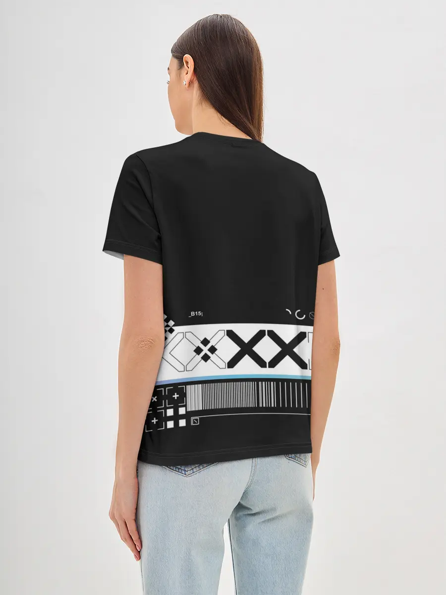 Женская базовая футболка / Printstream | Поток информации