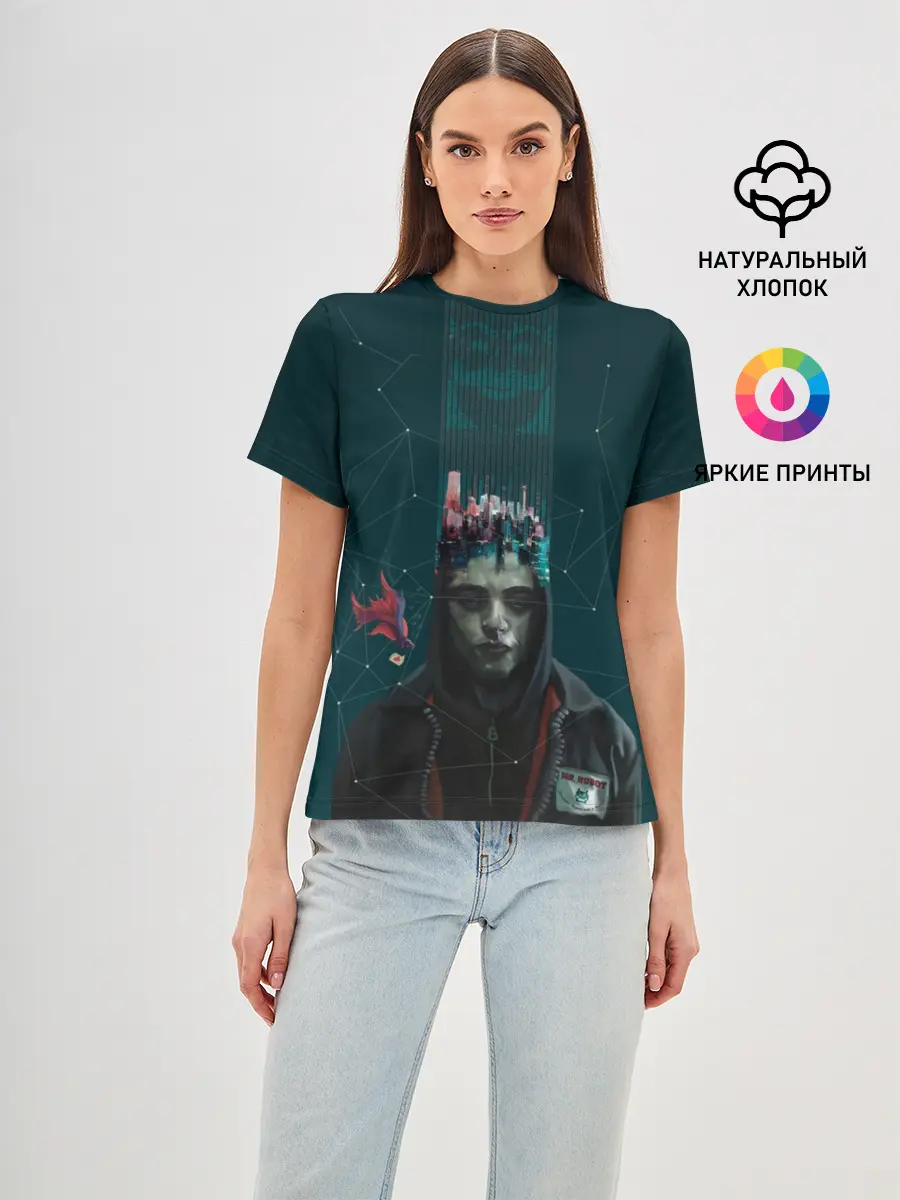 Женская базовая футболка / Mr. Robot