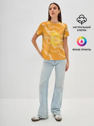 Женская базовая футболка / Bitcoin