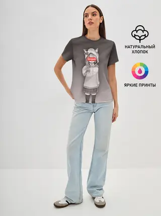 Женская базовая футболка / Senpai,