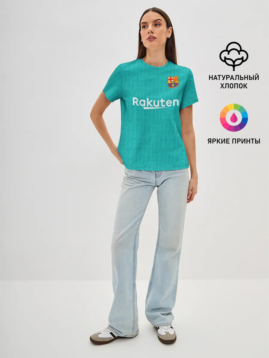 Женская базовая футболка / Barcelona third 19-20