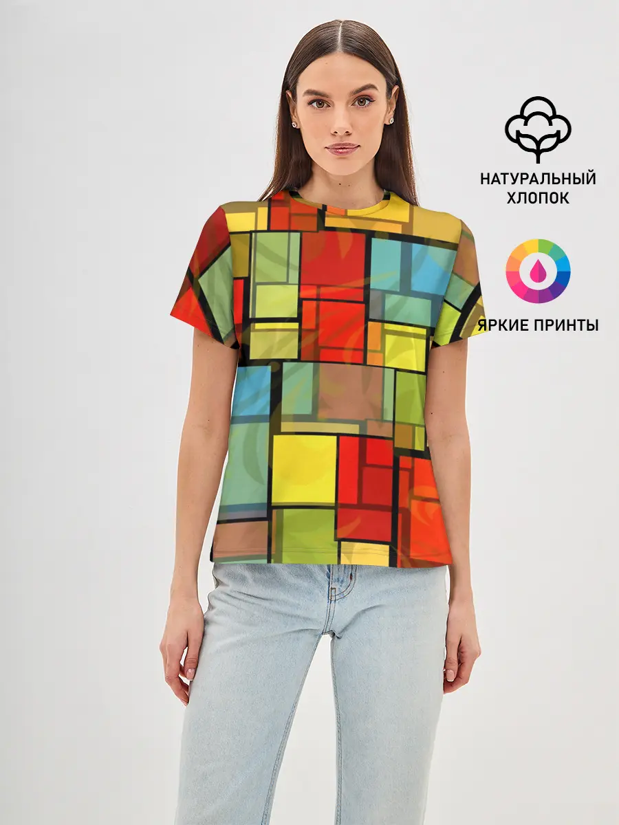 Женская базовая футболка / ГЕОМЕТРИЯ