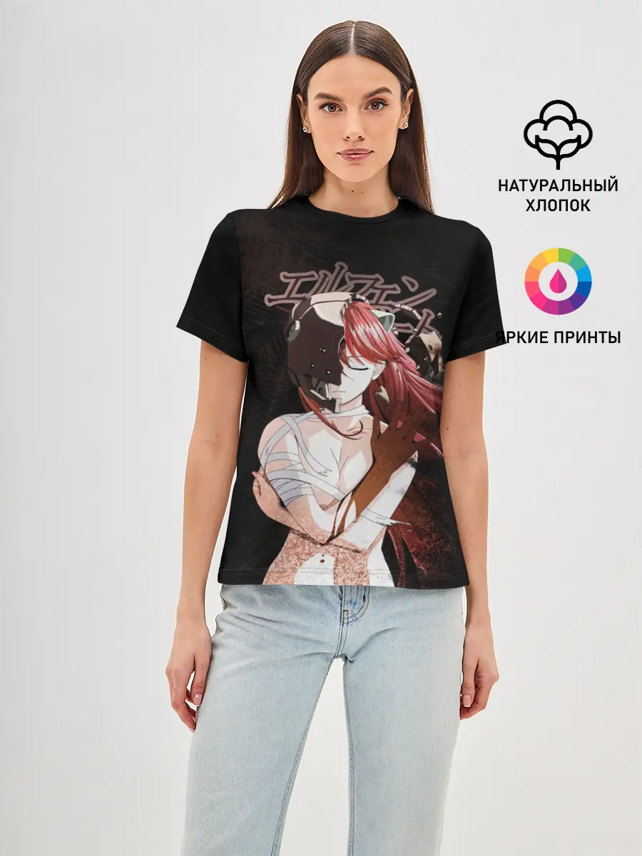 Женская базовая футболка / Люси Эльфийская песнь