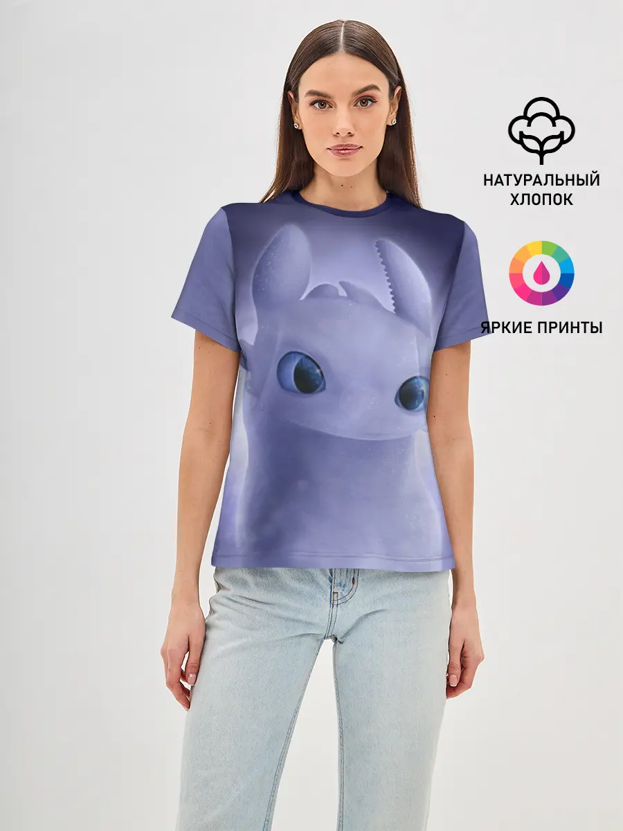 Женская базовая футболка / Как приручить дракона