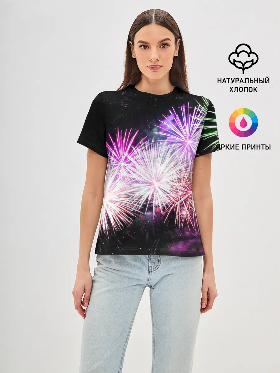 Женская базовая футболка / Салют