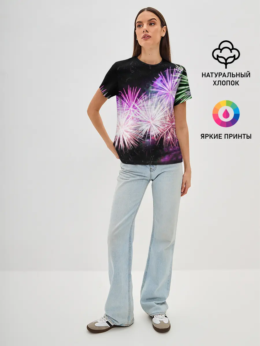 Женская базовая футболка / Салют