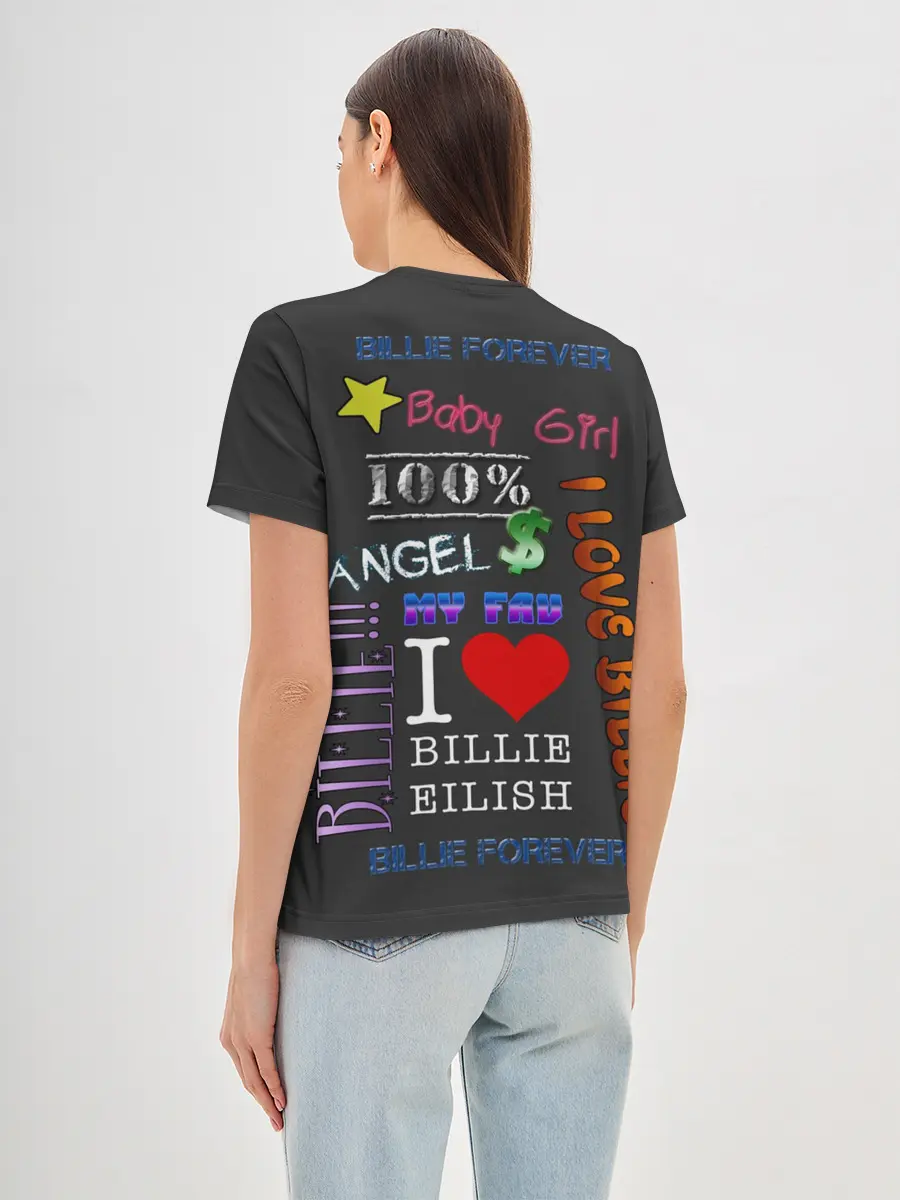 Женская базовая футболка / Billie Eilish fan