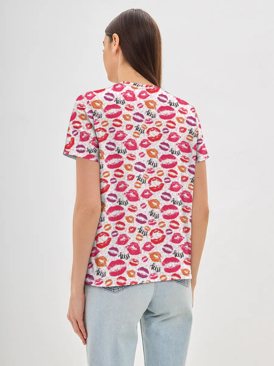 Женская базовая футболка / Kiss