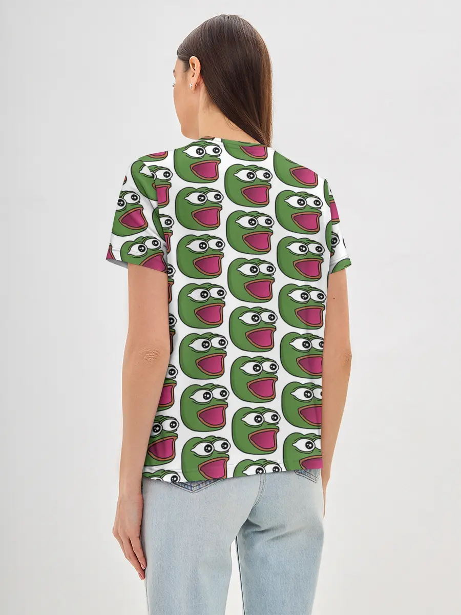 Женская базовая футболка / Poggers Pattern