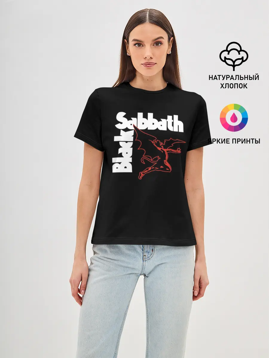 Женская базовая футболка / BLACK SABBATH.