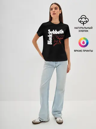 Женская базовая футболка / BLACK SABBATH.
