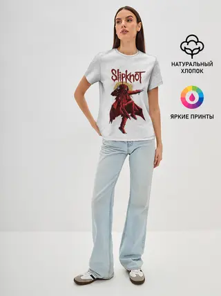 Женская базовая футболка / SLIPKNOT | СЛИПКНОТ