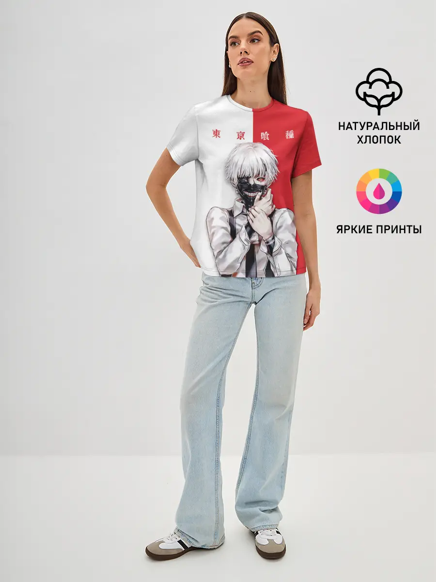 Женская базовая футболка / Канеки Кен