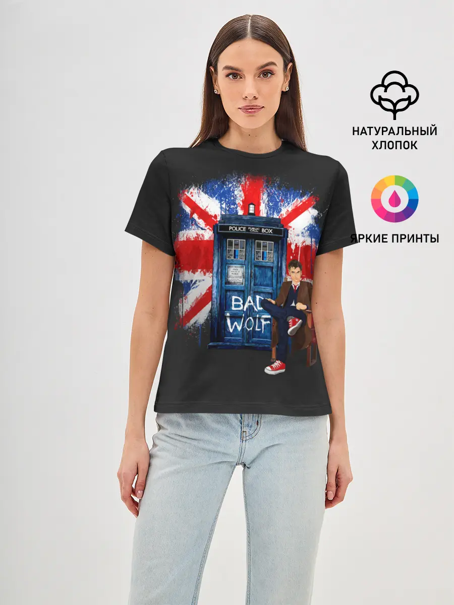 Женская базовая футболка / Doctor Who
