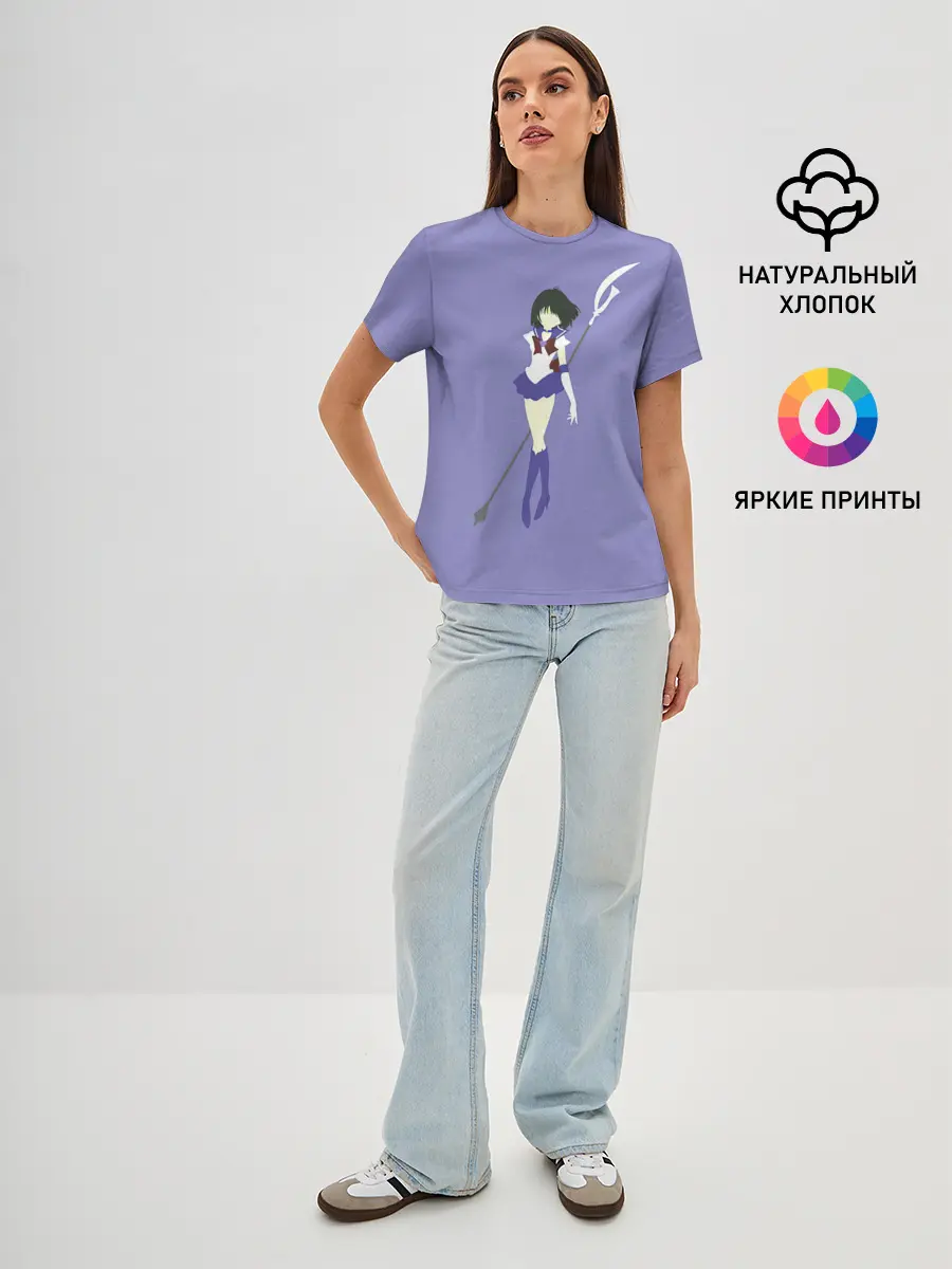 Женская базовая футболка / Сейлор Сатурн