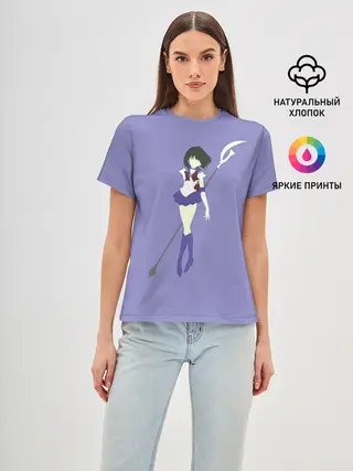 Женская базовая футболка / Сейлор Сатурн