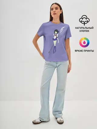 Женская базовая футболка / Сейлор Сатурн